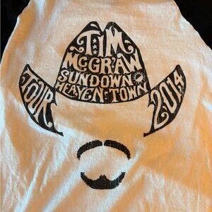 Tim McGraw 2014 Sundown Heaven Town Concert Shirt - Adult Small